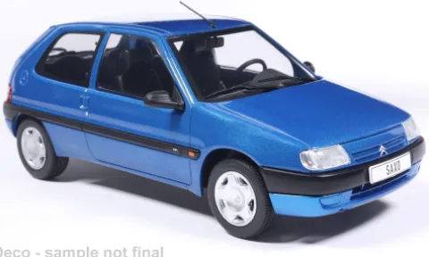 Citroen Saxo, blau, 1997, 1:24, WhiteBox