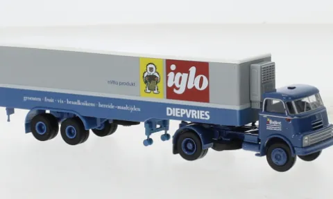 DAF DO 2000 Kühlkoffer-SZ, 1957, Binfürst - Iglo, 1:87, Brekina