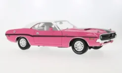 Dodge Challenger R/T, pink/schwarz, 1970, 1:18, Greenlight
