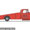 Dodge D300 Ramp Truck, rot, 1970, 1:18, ACME