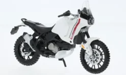 Ducati DesertX, weiss/rot, 1:18, Maisto