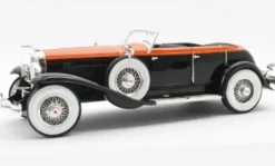 Duesenberg Model J Riviera Pheaton by Brunn, schwarz/orange, 1934, 1:18, Matrix