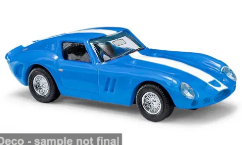 Ferrari 250 GTO, blau/weiss, 1962, 1:87, Busch