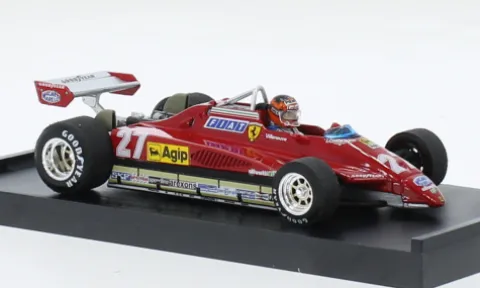 Ferrari 126C2 turbo, Formel 1, GP San Marino, 1982, #27, G.Villeneuve, 1:43, Brumm