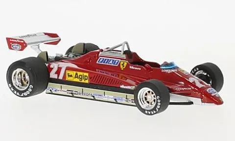 Ferrari 126C2 turbo, Formel 1, GP San Marino, 1982, #27, G.Villeneuve, 1:43, Brumm