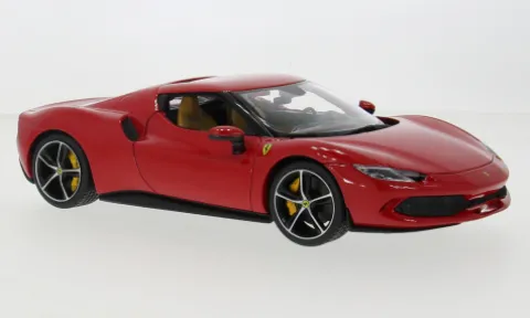 Ferrari 296 GTB, rot, 2023, 1:18, Bburago