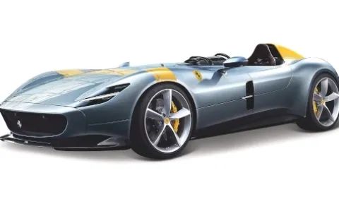 Ferrari Monza SP1, grau/gelb, 1:24, Bburago