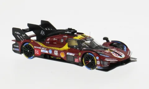 Ferrari 499P, AF Corse, 24h Le Mans, 2025, #51, A.P.Guidi/J.Calado, 1:64, Look Smart