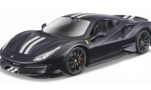 Ferrari 488 Pista, dunkelblau/silber, 2018, 1:24, Bburago