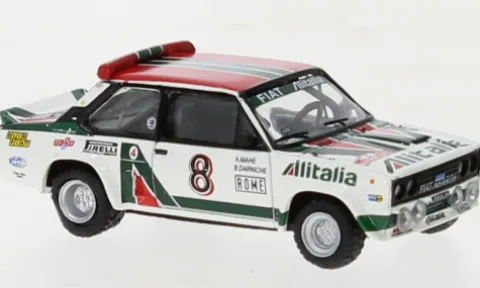 Fiat 131 Abarth, Monte Carlo, 1978, Alitalia, #8, Darniche, 1:87, Brekina
