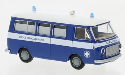 Fiat 238 Bus, 1966, Croce Bianca Milano, 1:87, Brekina