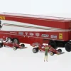 Fiat 691 T Renntransport-SZ Set, 1977, Ferrari, 1:87, Brekina Starline