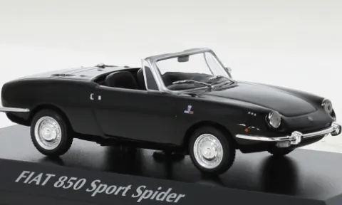 Fiat 850 Sport Spider, schwarz, 1968, 1:43, Maxichamps
