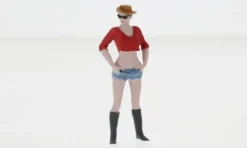 Figur Cora, red/blue, 1:24, Atlantic