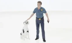 Figur Firefighters - Fire Dog Training, 1:24, American Diorama
