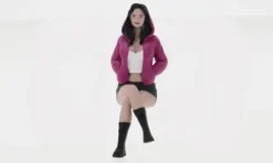 Figur Mathilda, pink/grey, 1:24, Atlantic