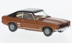 Ford Capri MKI, braun/schwarz, 1969, 1:87, Wiking