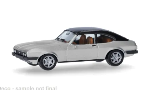 Ford Capri, silber, 1:87, Herpa