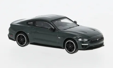 Ford Mustang GT, dunkelgrün, 2018, 1:87, Minichamps