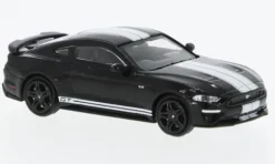 Ford Mustang GT, schwarz/weiss, 2018, 1:87, Minichamps