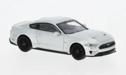 Ford Mustang GT, silber, 2018, 1:87, Minichamps