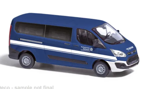 Ford Transit Custom Bus, 2012, THW Fürstenfeldbruck, 1:87, Busch