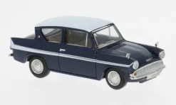 Ford Anglia, dunkelblau/weiss, 1959, 1:87, Brekina