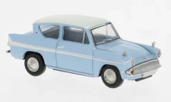 Ford Anglia, hellblau/weiss, 1959, 1:87, Brekina