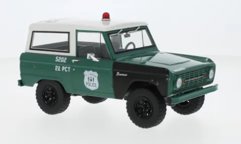 Ford Bronco, 1967, NYPD - New York City Police Department, 1:24, Greenlight