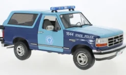 Ford Bronco XLT, 1996, Massachusetts State Police, 1:18, Greenlight