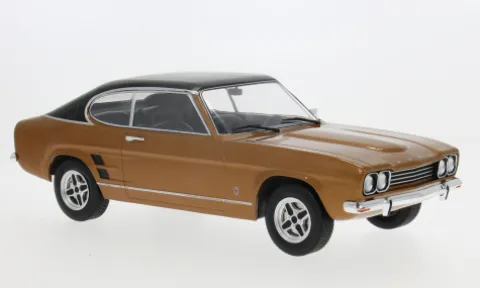 Ford Capri MK I GXL, braun/schwarz, 1973, 1:18, MCG