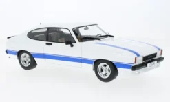 Ford Capri MK II X-Pack, weiss/blau, 1975, 1:18, MCG