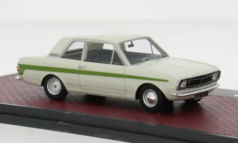 Ford Cortina Lotus MkII, weiss/grün, 1966, 1:43, Matrix