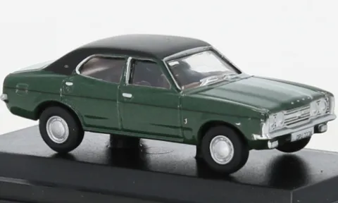 Ford Cortina MKIII, dunkelgrün/schwarz, 1:76, Oxford
