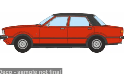 Ford Cortina Mk4, rot, 1:76, Oxford