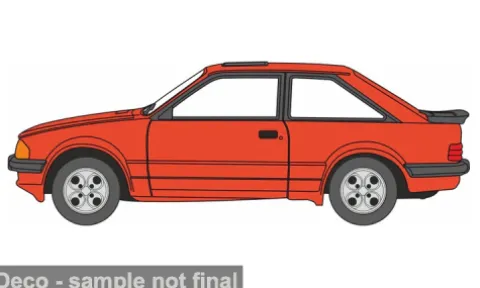 Ford Escort XR3i, dunkelorange, 1:76, Oxford