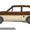 Ford Fiesta MK I, beige/dunkelrot, 1:76, Oxford
