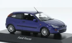 Ford Focus MK I, blau, 1998, 1:43, Maxichamps