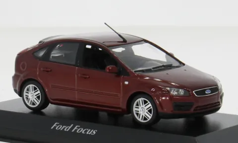 Ford Focus MK II, dunkelrot, 2004, 1:43, Maxichamps