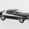 Ford Gran Torino, schwarz/weiss, 1976, 1:87, Brekina