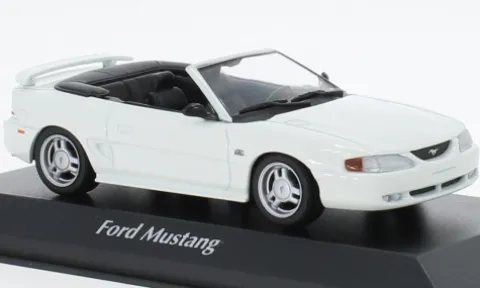 Ford Mustang Convertible, weiss, 1994, 1:43, Maxichamps