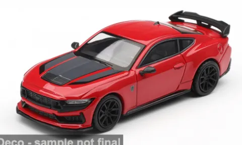 Ford Mustang Dark Horse, rot/schwarz, 2025, 1:64, Mini GT