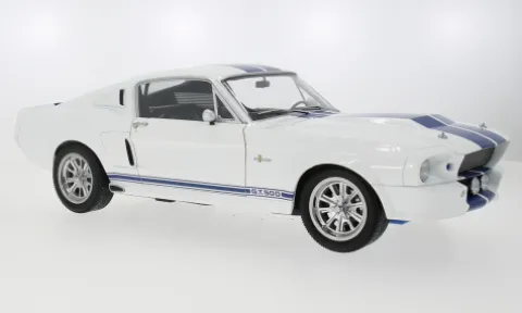 Ford Mustang Shelby GT500, weiss/blau, 1967, 1:12, KK Scale