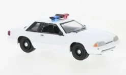 Ford Mustang SSP, weiss, 1987, Police (USA), 1:64, Greenlight