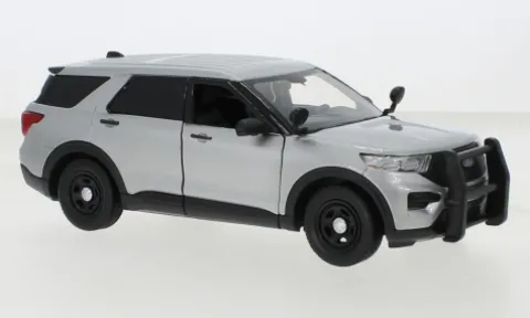 Ford Police Interceptor Utility, silber, 2022, 1:24, Motormax