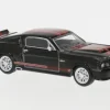 Ford Shelby Mustang GT500, dunkelanthrazit/rot, 1:64, Pop Race