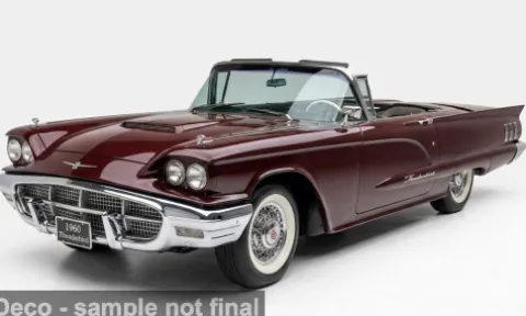 Ford Thunderbird, dunkelrot, 1960, 1:18, Sun Star