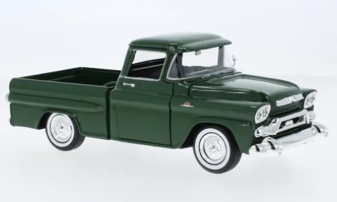 GMC 1000 Wideside, dunkelgrün, 1958, 1:24, Motormax