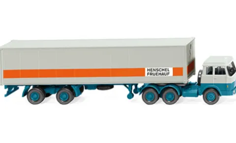 Hanomag Henschel Containersattelzug, Henschel Fruehauf, 1:87, Wiking