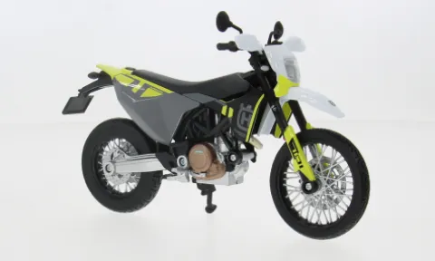 Husqvarna Husky 701 Supermoto, schwarz/weiss, 1:12, Maisto